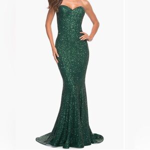 Strapless Sequin Mermaid Gown